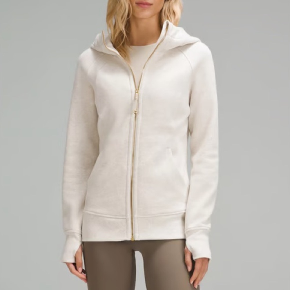 Scuba Full-Zip Hoodie in Bone